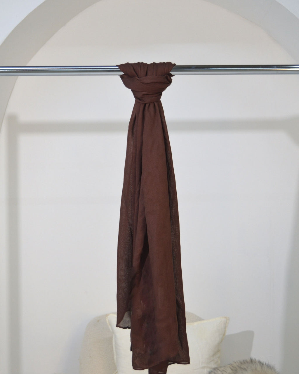 DARK COCOA - BAMBOO MODAL HIJAB WITH MATCHING CAP