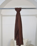 DARK COCOA - BAMBOO MODAL HIJAB WITH MATCHING CAP
