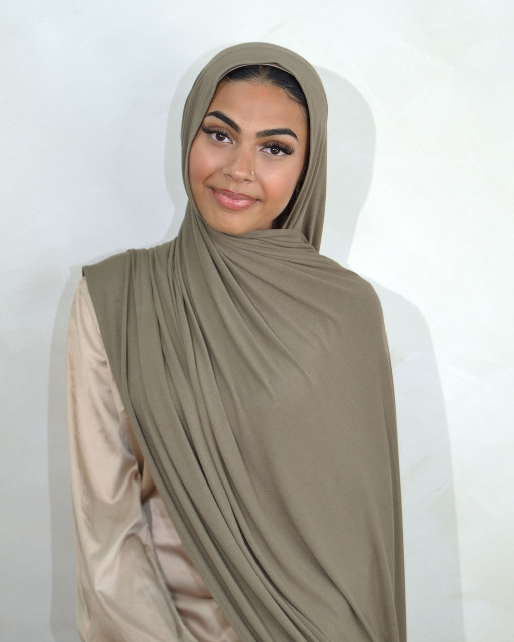 KHAKI JERSEY HIJAB