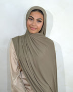 KHAKI JERSEY HIJAB