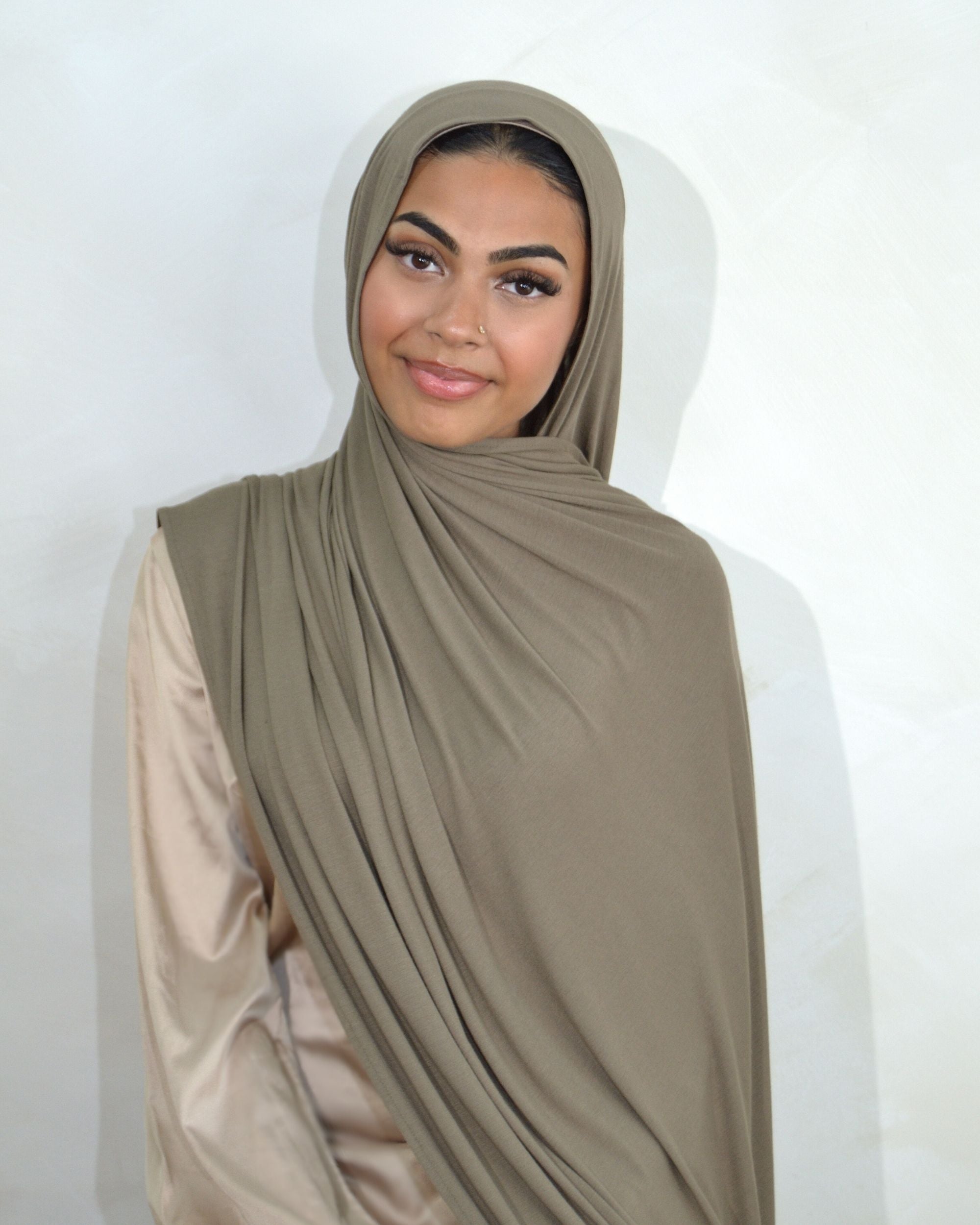 KHAKI JERSEY HIJAB