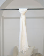 WHITE - BAMBOO MODAL HIJAB WITH MATCHING CAP